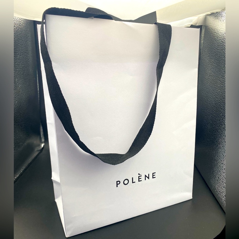 Polene white shopping bag